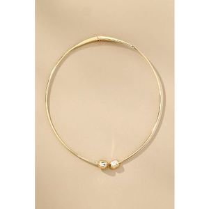 Anthropologie Crystal Open Collar Necklace 97834238